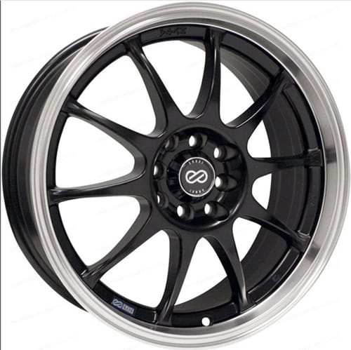 Enkei J10 Matte Black w/ Machined Lip