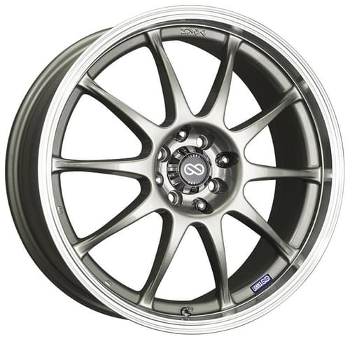 Enkei J10 Silver w/ Machined Lip