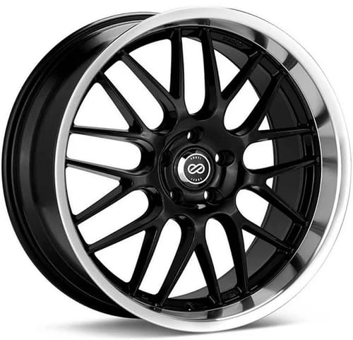 Enkei Lusso Gloss Black w/ Machined Lip