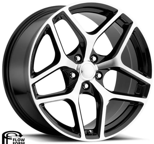 Factory Reproductions Replica Camaro Z28 FR27F Replica Wheel Gloss Black Machined Face FR27F