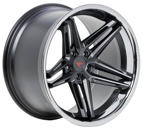 Ferrada CM1 Matte Black w/ Chrome Lip