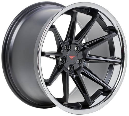 Ferrada CM2 Matte Black w/ Chrome Lip