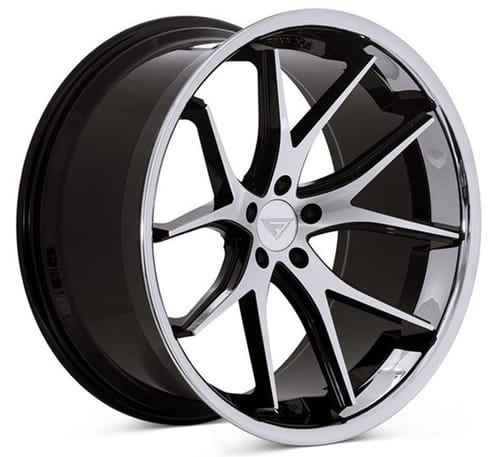Ferrada FR2 Machine Black w/ Chrome Lip