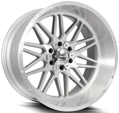 Force Off-Road F44 Silver Brushed Milled