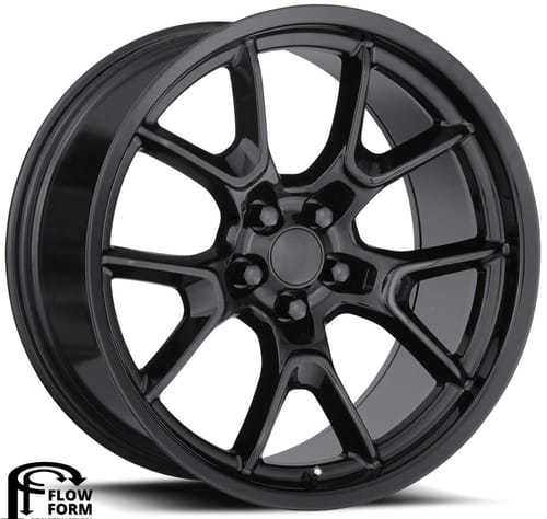 Factory Reproductions Replica Dodge Anniversary FR66F Replica Wheel Gloss Black FR66F