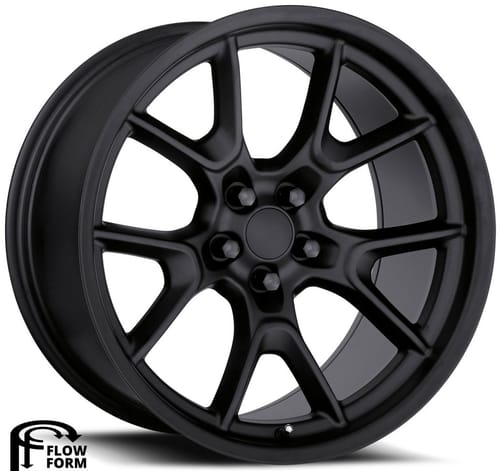 Factory Reproductions Replica Dodge Anniversary FR66F Replica Wheel Satin Black FR66F