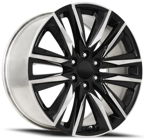 Factory Reproductions Replica Cadillac Escalade Sport Replica Wheel FR90 Gloss Black Polished