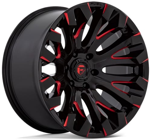 Fuel Off-Road D829 Quake Gloss Black Milled w/ Red Tint