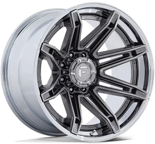 Fuel Off-Road FC401 Brawl Platinum w/ Chrome Lip