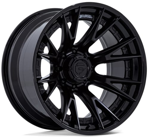 Fuel Off-Road FC402 Catalyst (8-Lug) Matte Black w/ Gloss Black Lip