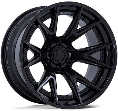 Fuel Off-Road FC402 Catalyst (6-Lug) Matte Black w/ Gloss Black Lip