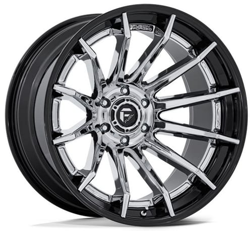 Fuel Off-Road FC403 Burn Chrome w/ Gloss Black Lip