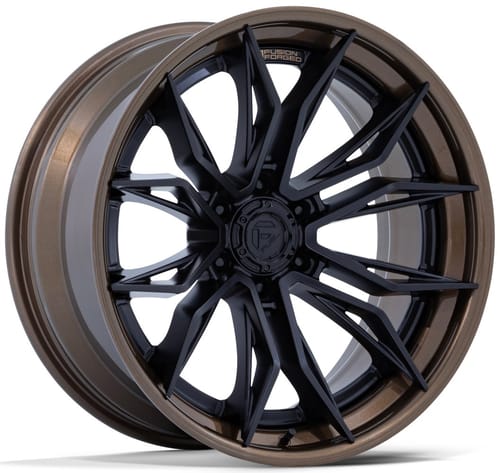 Fuel Off-Road FC404 Mutiny (6-Lug) Matte Black w/ Gloss Bronze Lip