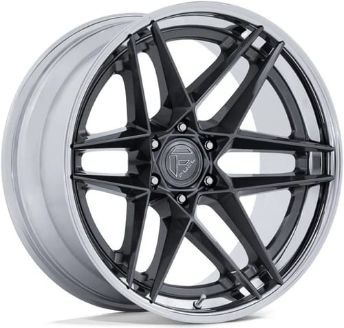 Fuel Off-Road FC408 Flight  Gloss Gunmetal w/ Chrome Lip