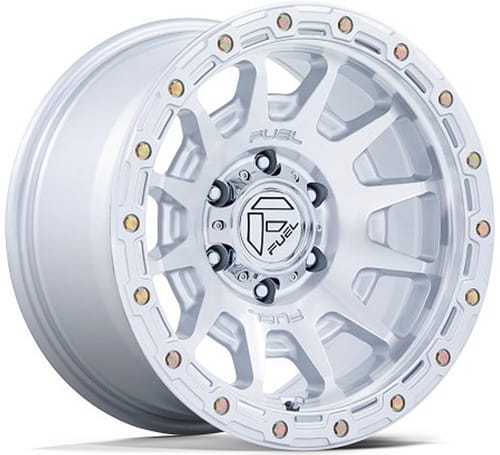 Fuel Off-Road FC884 Fortress Gloss Silver Machined