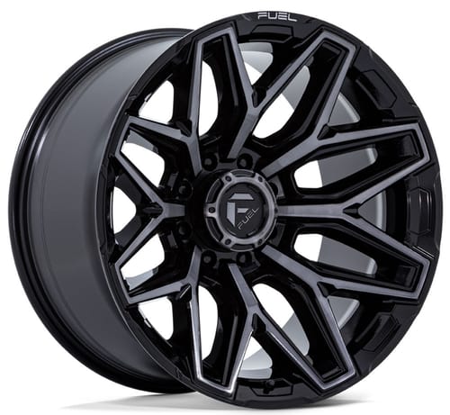 Fuel Off-Road FC854 Flux (8-Lug) Gloss Black w/ Brushed Gray DDT