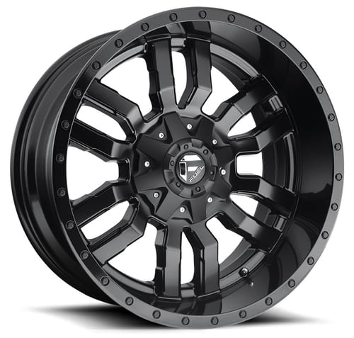 Fuel Off-Road D596 Sledge Matte Black w/ Gloss Black Lip