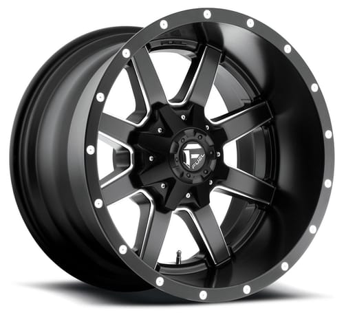Fuel Off-Road D538 Maverick Matte Black w/ Milled Accent