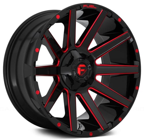 Fuel Off-Road D643 Contra Gloss Black w/ Candy Red Accents