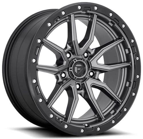Fuel Off-Road D680 Rebel 5 Anthracite w/ Black Lip