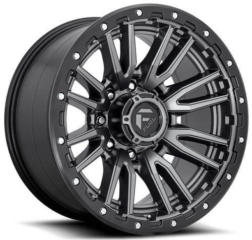 Fuel Off-Road D680 Rebel 8 Anthracite w/ Black Lip