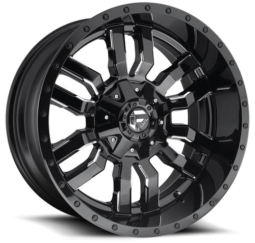 Fuel Off-Road D595 Sledge Gloss Black Milled