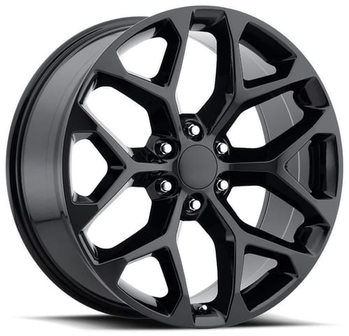 Factory Reproductions Replica Chevrolet Truck Snowflake FR59 Replica Wheel Gloss Black