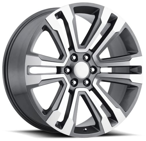 Factory Reproductions Replica Cadillac Escalade Truck FR72 Replica Wheel Grey Machined Face