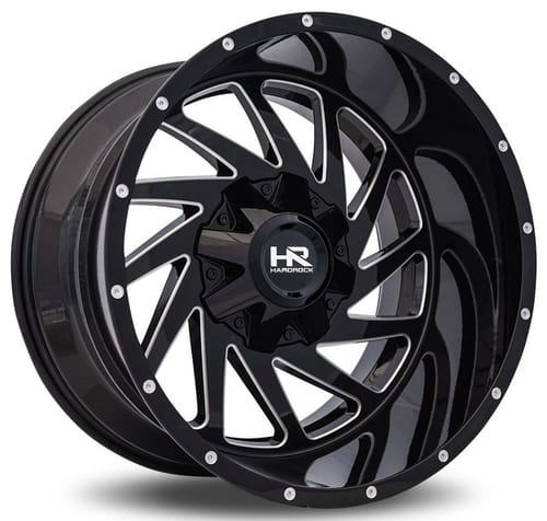 Hardrock Off-Road H704 Crusher Gloss Black Milled