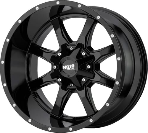 (Clearance - No Returns) Moto Metal MO970 Gloss Black Milled Lip