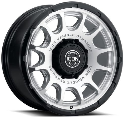 ICON Rancho Silver Machined w/ Gloss Black Lip