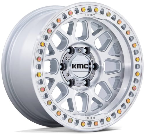 KMC KM549 GRS  Gloss Silver Machined