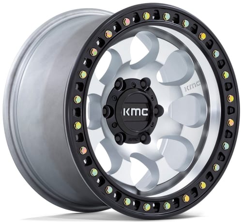 KMC KM550 Riot SBL Machined w/ Satin Black Lip
