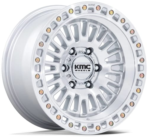 KMC KM554 Aztec Gloss Silver Machined
