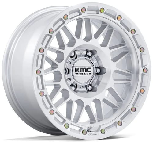 KMC KM555 Attack Gloss Silver Machined