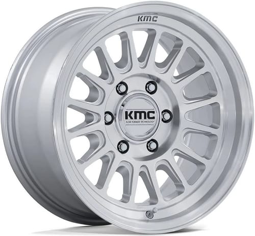 KMC KM733 Impact FFT Gloss Silver Machined (Flow Form)