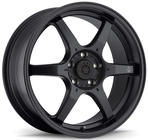 Konig Backbone Matte Black Milled Logo on spoke