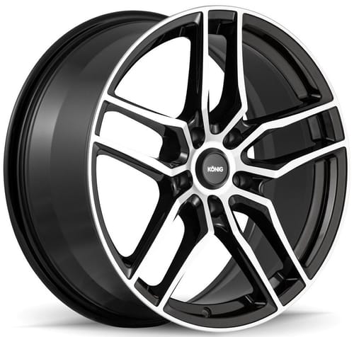 Konig Intention Gloss Black Machined Face