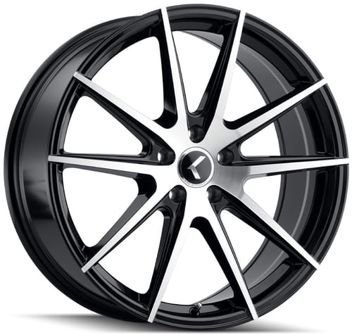 (Clearance - No Returns) Kraze KR193 Turismo Gloss Black Machined Face
