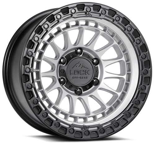 Lock Off-Road Mojave Matte Silver w/ Matte Black Ring