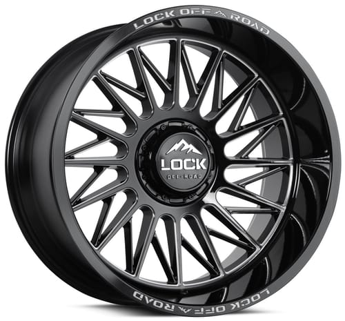 Lock Off-Road Extreme Assault Gloss Black Milled