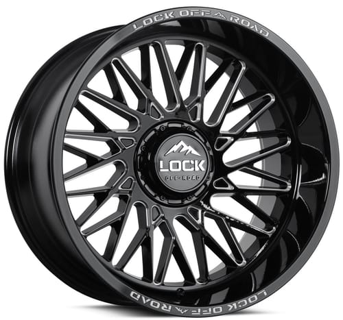 Lock Off-Road Extreme Bandit Gloss Black Milled