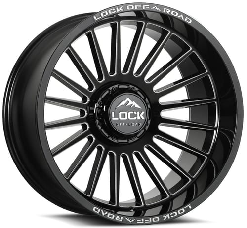 Lock Off-Road Extreme Invasion Gloss Black Milled