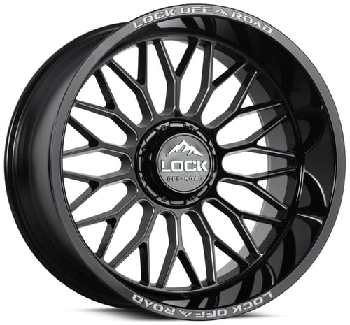 Lock Off-Road Extreme Rampage Gloss Black Milled