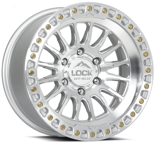 Lock Off-Road Grit Machined w/ Clear Coat