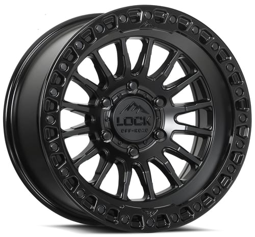 Lock Off-Road Grit Matte Black w/ Gloss Black Ring