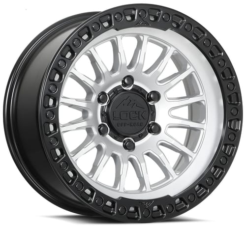 Lock Off-Road Grit Matte Silver w/ Matte Black Ring