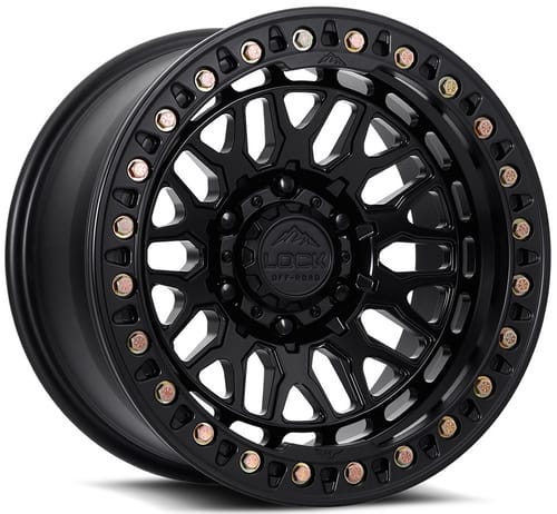 Lock Off-Road Invader Forged Beadlock Matte Black (Full Forged)