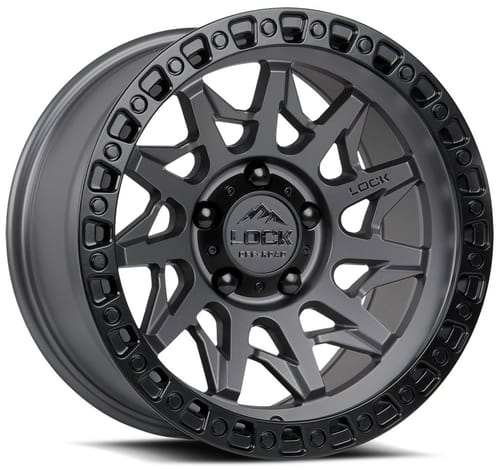 Lock Off-Road Lunatic Matte Grey w/ Matte Black Ring