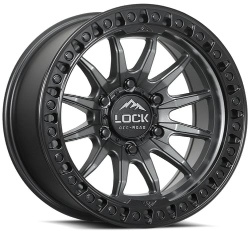 Lock Off-Road Trail Matte Grey w/ Matte Black Ring